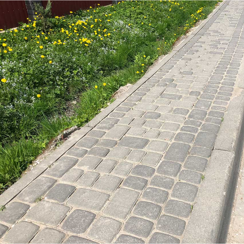 Бруківка Львівська стандарт Сіра 4,5 см Пласт-Інвест