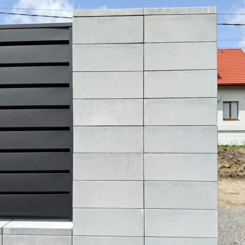 Блок парканний рядовий 19-19-50 Білий